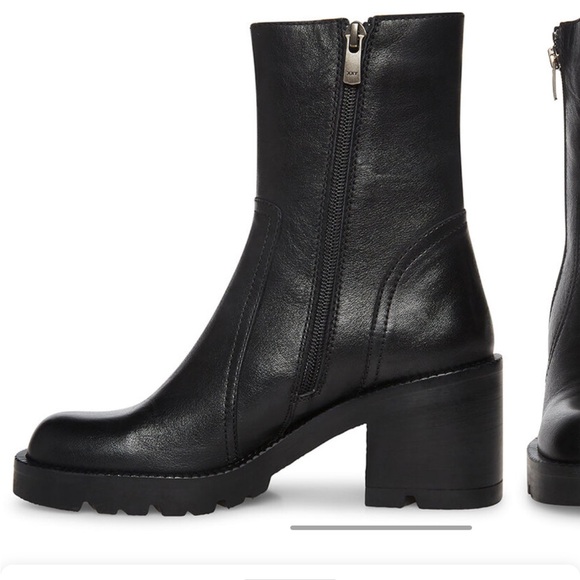 Steve Madden Naya Black Mid Calf Bootie - Picture 4 of 9